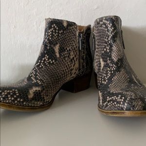 LUCKY BRAND SNAKE BOOTIE
